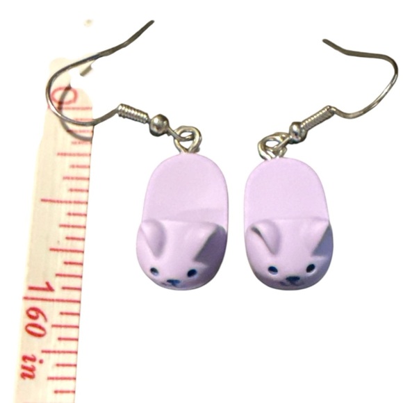 3/$20 Cute Purple Cat Earrings “you pick 3” - Picture 2 of 7